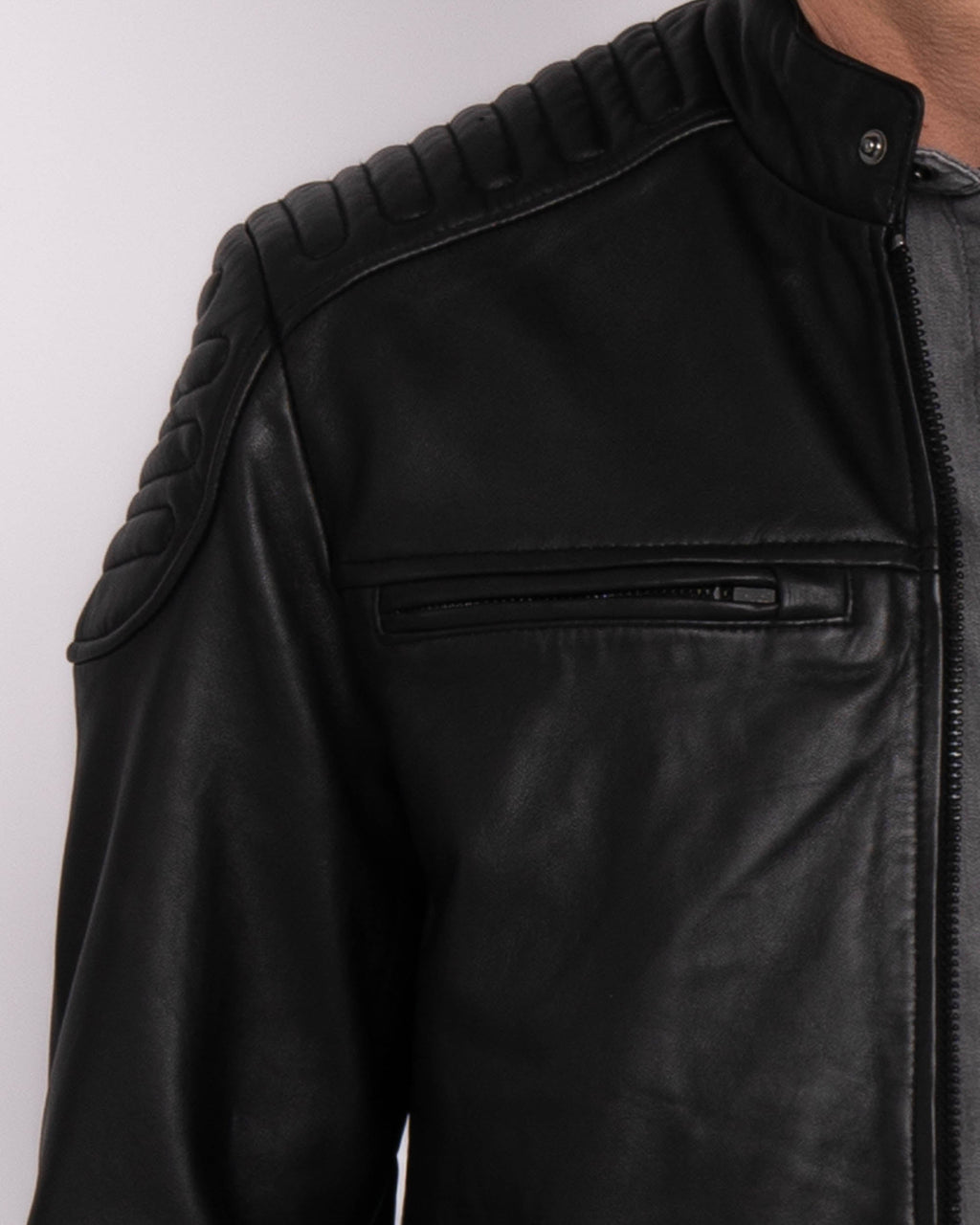 Hobbs | Men's Leather Motorcycle Jacket