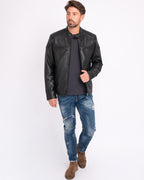 Hobbs | Men's Leather Motorcycle Jacket