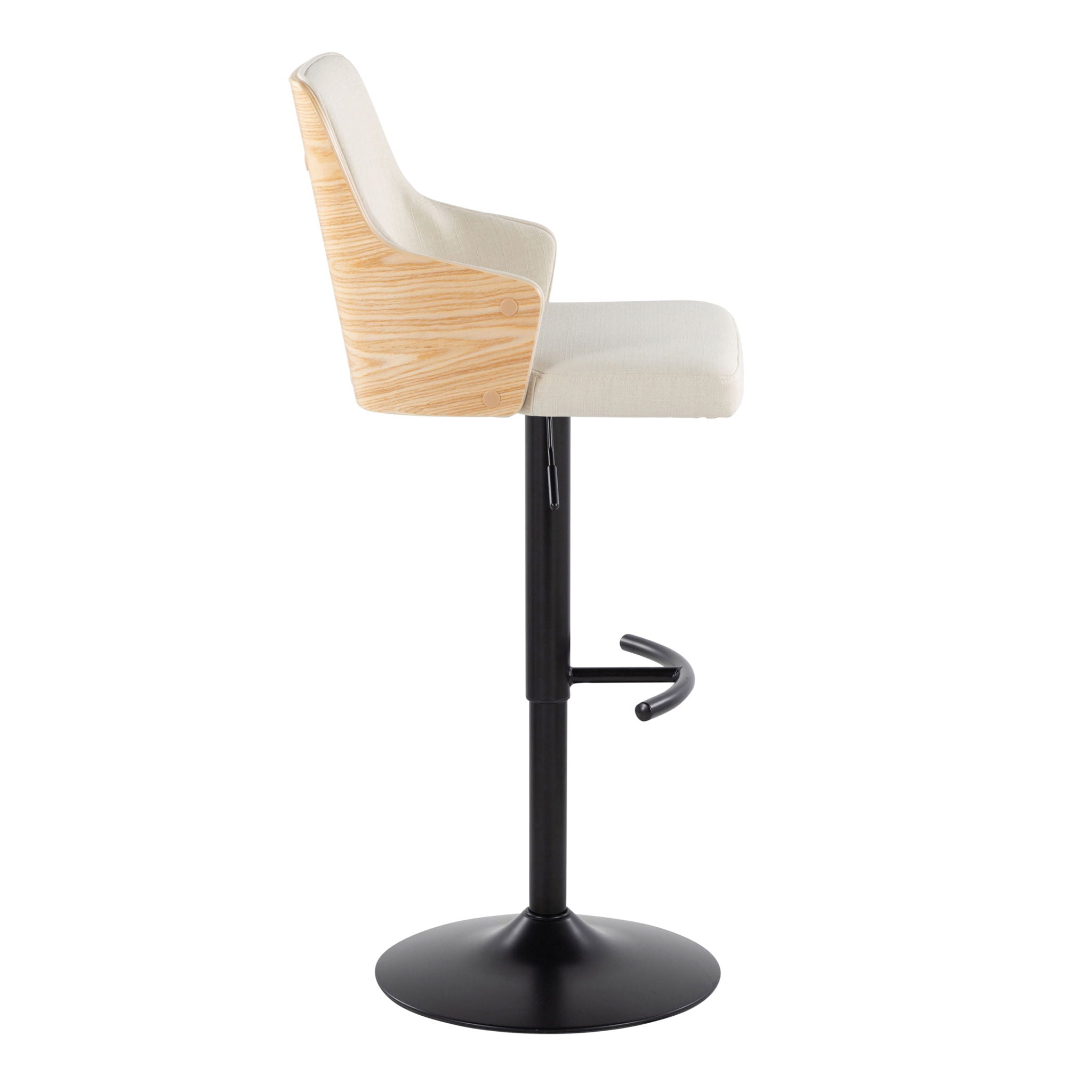 Stella - Contemporary With Swivel And Rounded T Footrest (Set