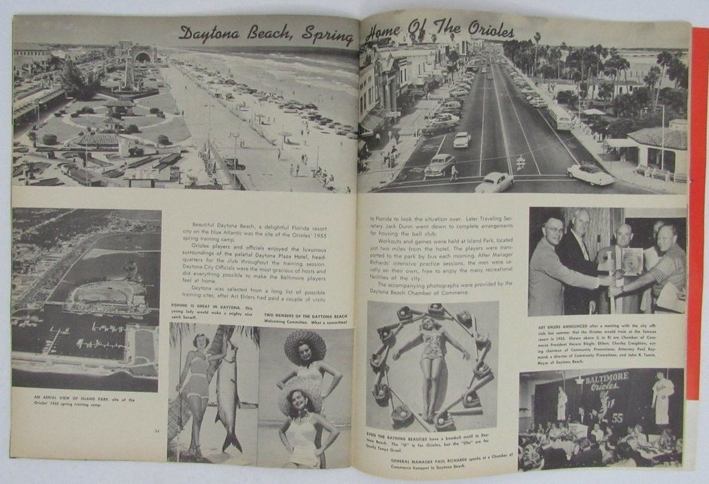 1955 Baltimore Orioles Official Baseball Yearbook 128956