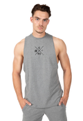 Cisco Drop Armhole Tank Top - Gray/Black