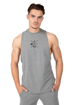 Cisco Drop Armhole Tank Top - Gray/Black