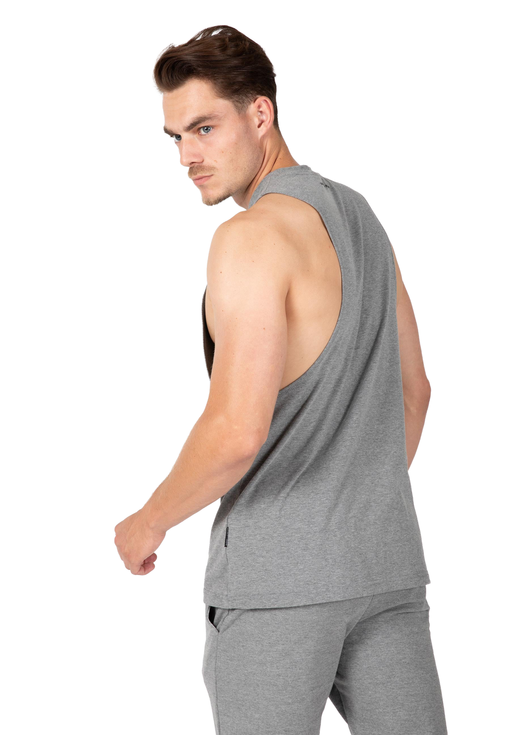 Cisco Drop Armhole Tank Top - Gray/Black