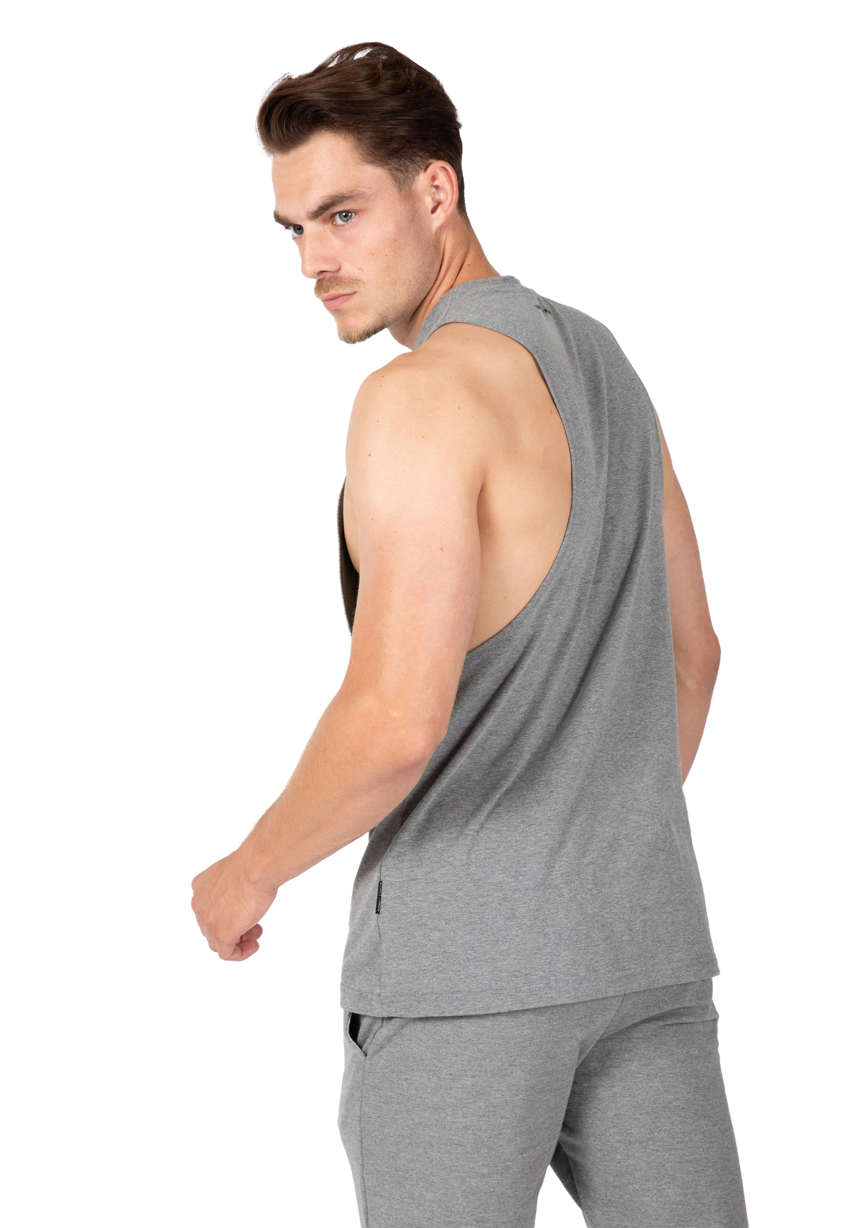 Cisco Drop Armhole Tank Top - Gray/Black
