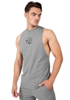 Cisco Drop Armhole Tank Top - Gray/Black
