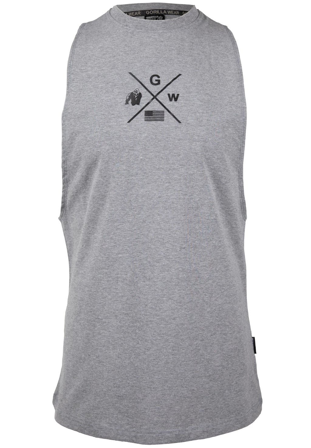 Cisco Drop Armhole Tank Top - Gray/Black