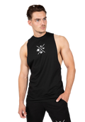 Cisco Drop Armhole Tank Top - Black/White