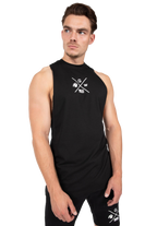 Cisco Drop Armhole Tank Top - Black/White