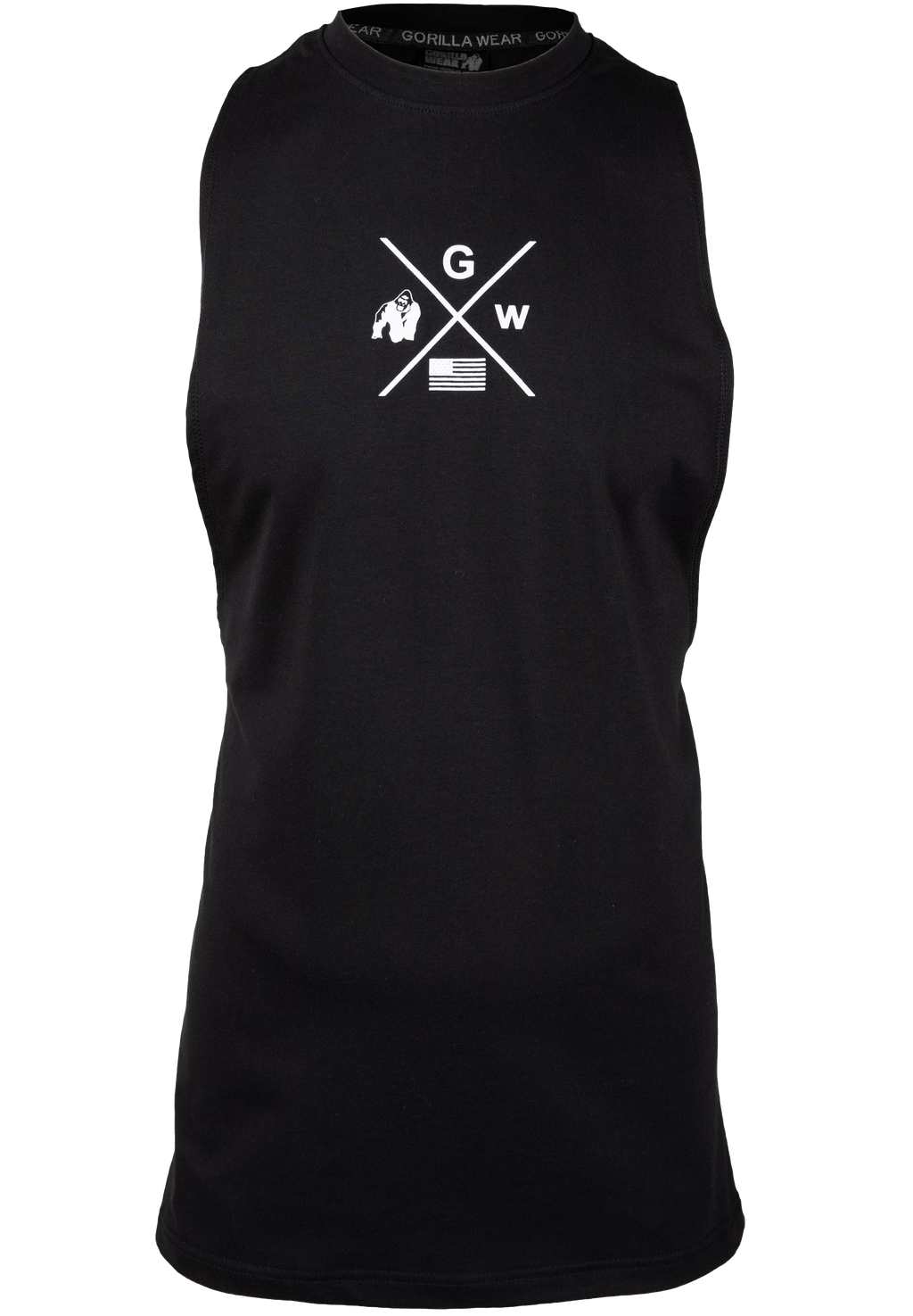 Cisco Drop Armhole Tank Top - Black/White