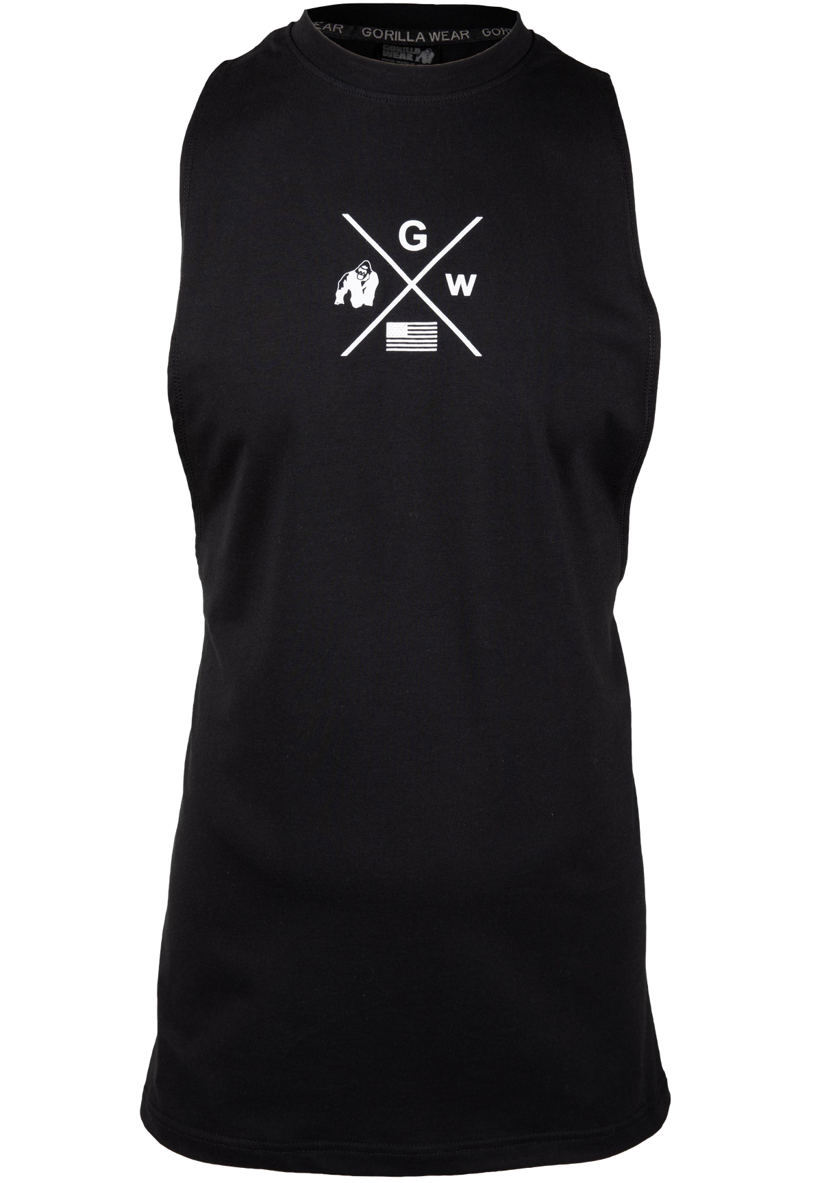 Cisco Drop Armhole Tank Top - Black/White