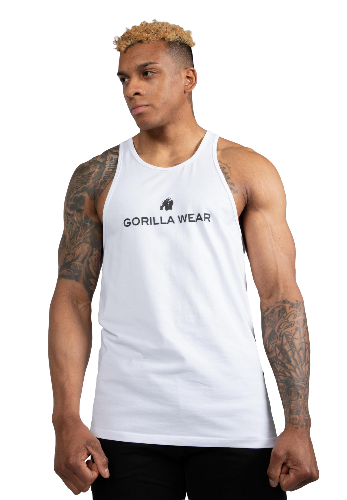 Carter Stretch Tank Top - White