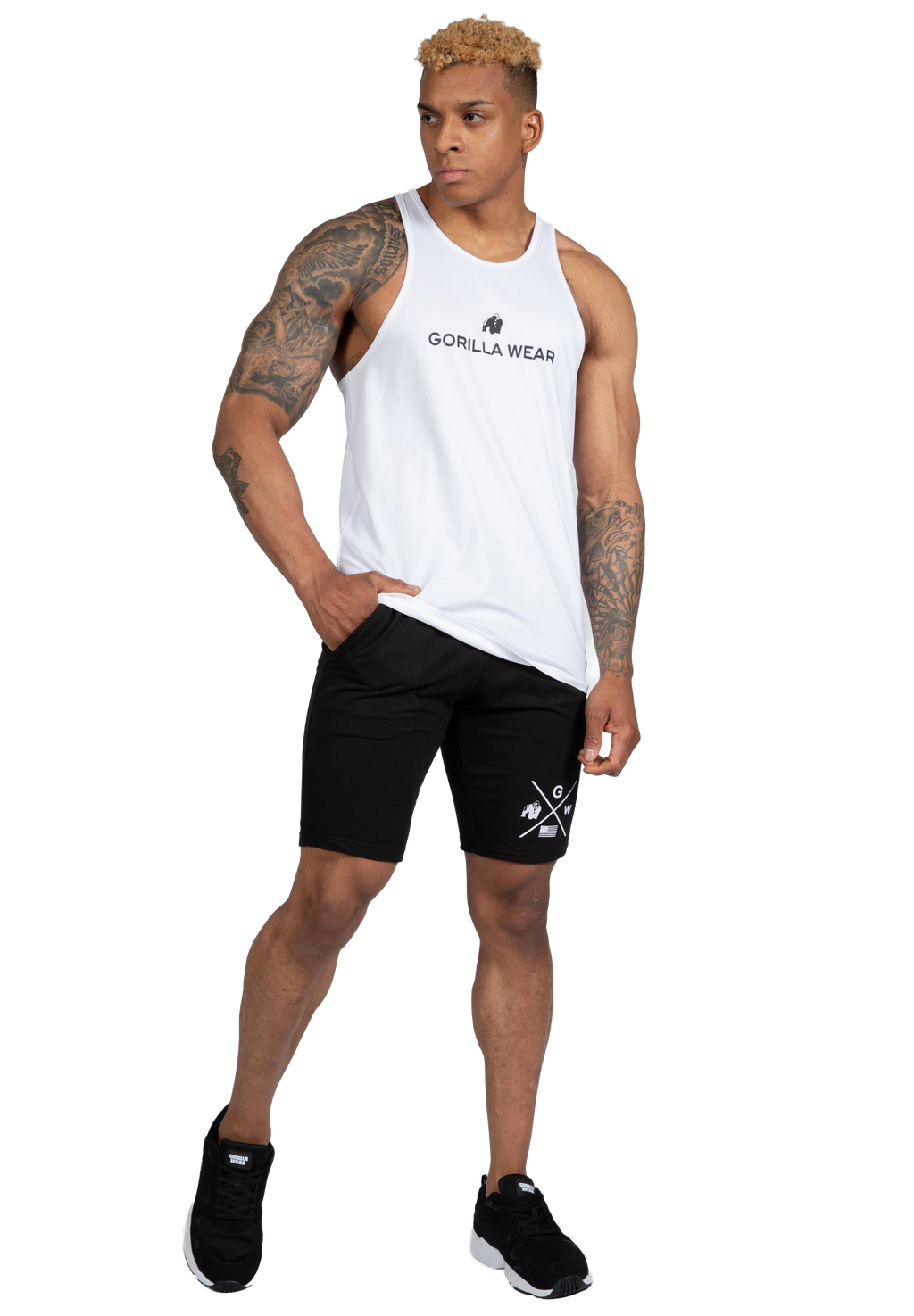 Carter Stretch Tank Top - White