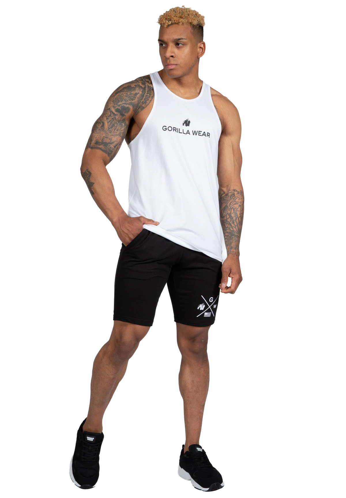 Carter Stretch Tank Top - White