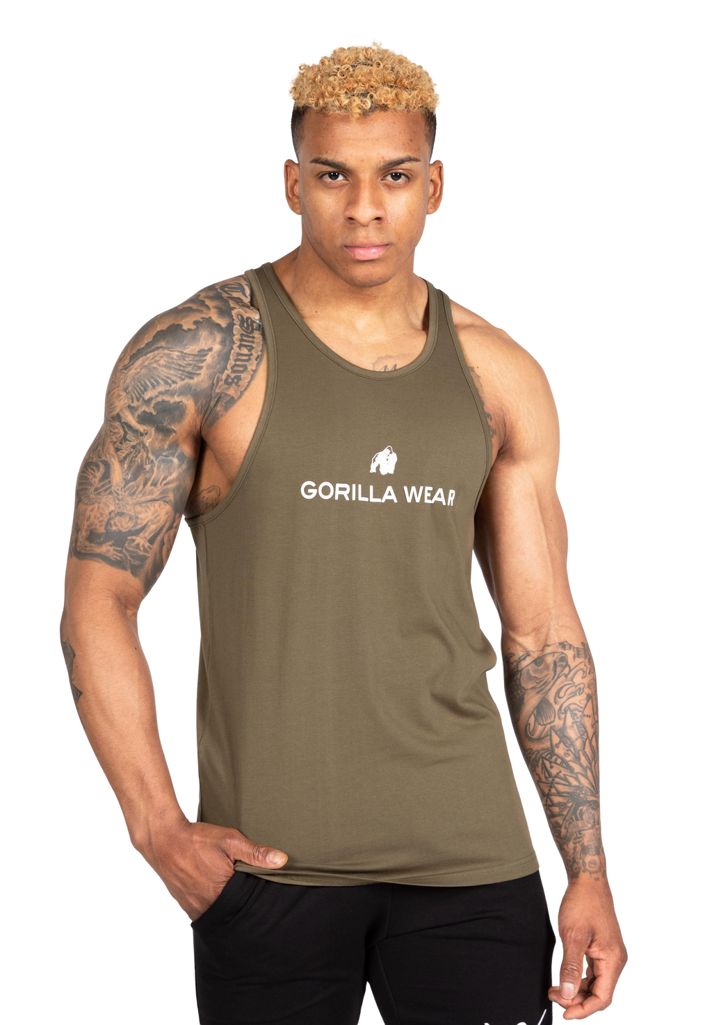 Carter Stretch Tank Top - Army Green