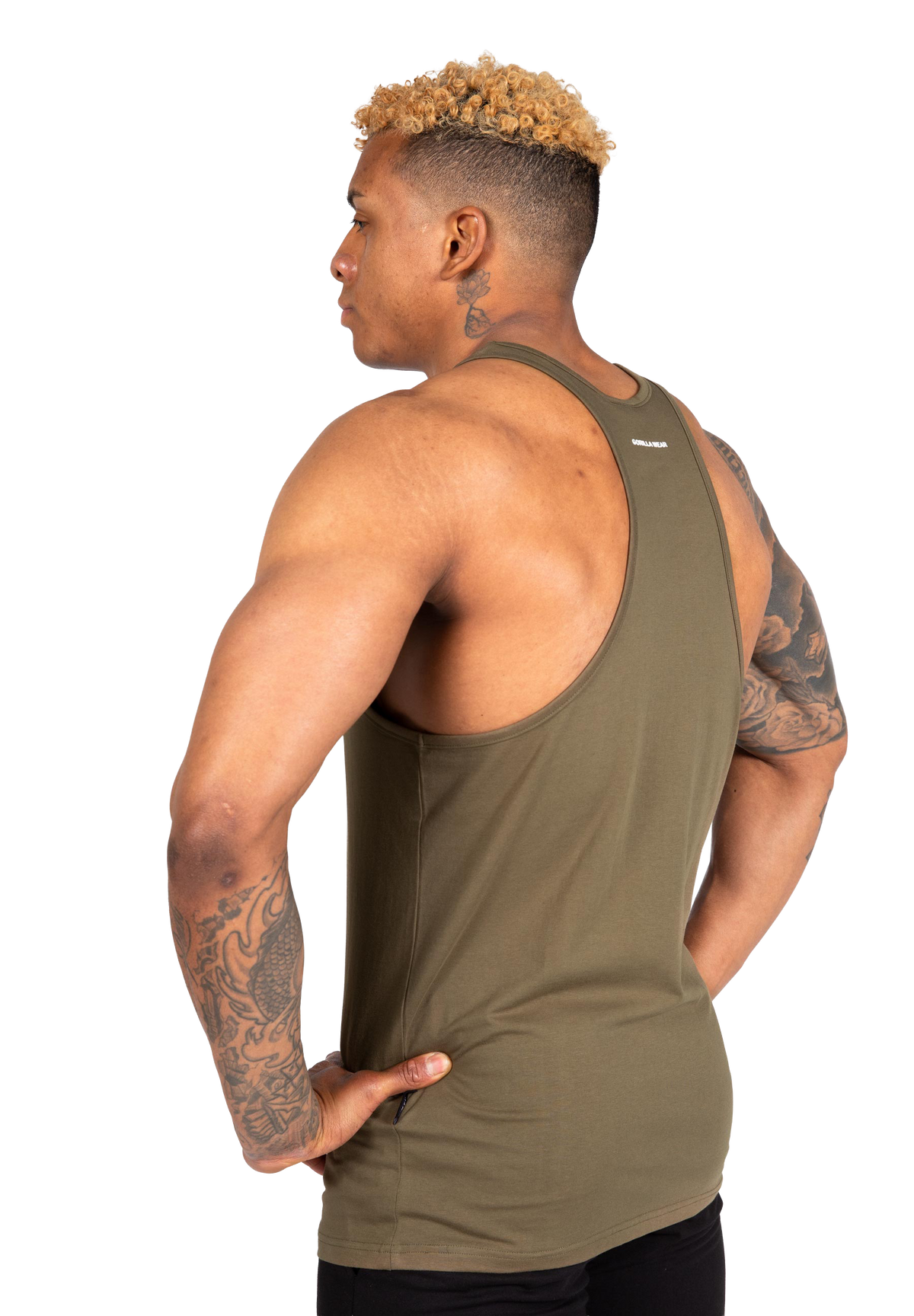 Carter Stretch Tank Top - Army Green