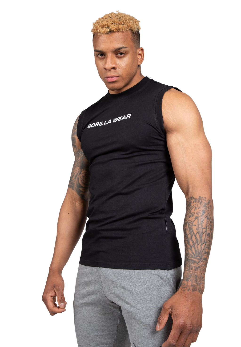 Sorrento Sleeveless T-Shirt - Black