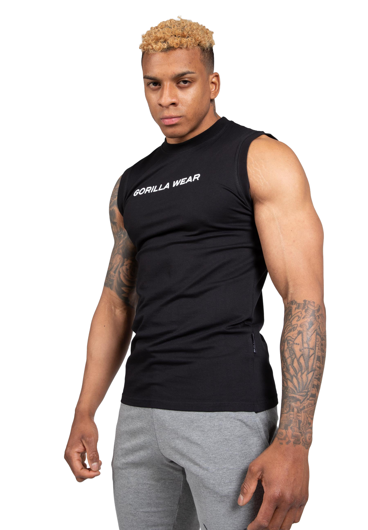 Sorrento Sleeveless T-Shirt - Black