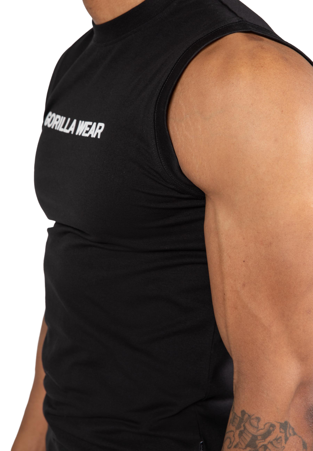 Sorrento Sleeveless T-Shirt - Black