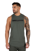 Milo Drop Armhole Tank Top - Green