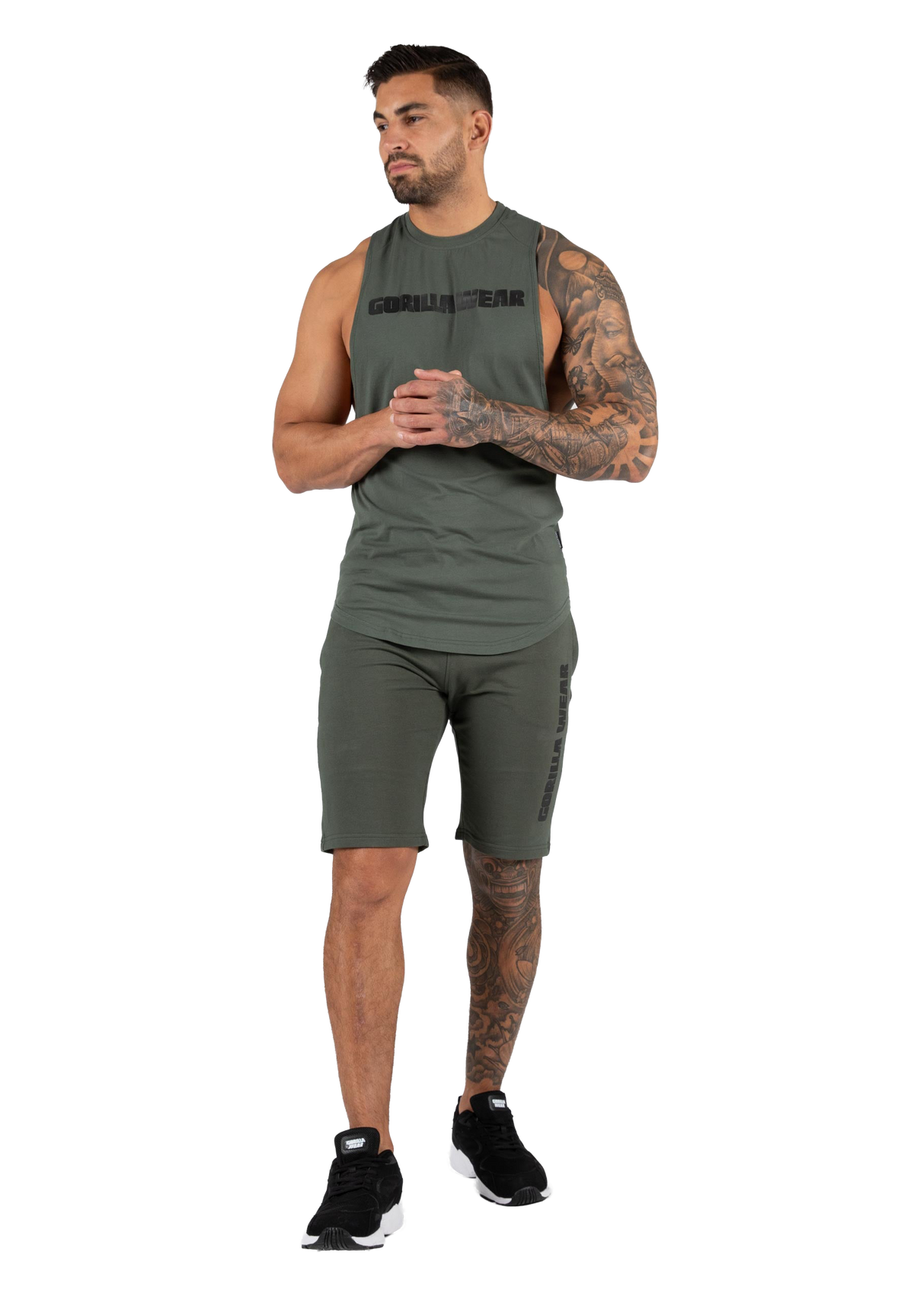 Milo Drop Armhole Tank Top - Green