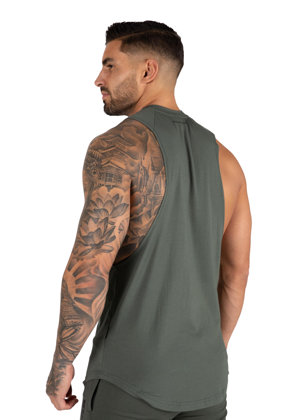 Milo Drop Armhole Tank Top - Green