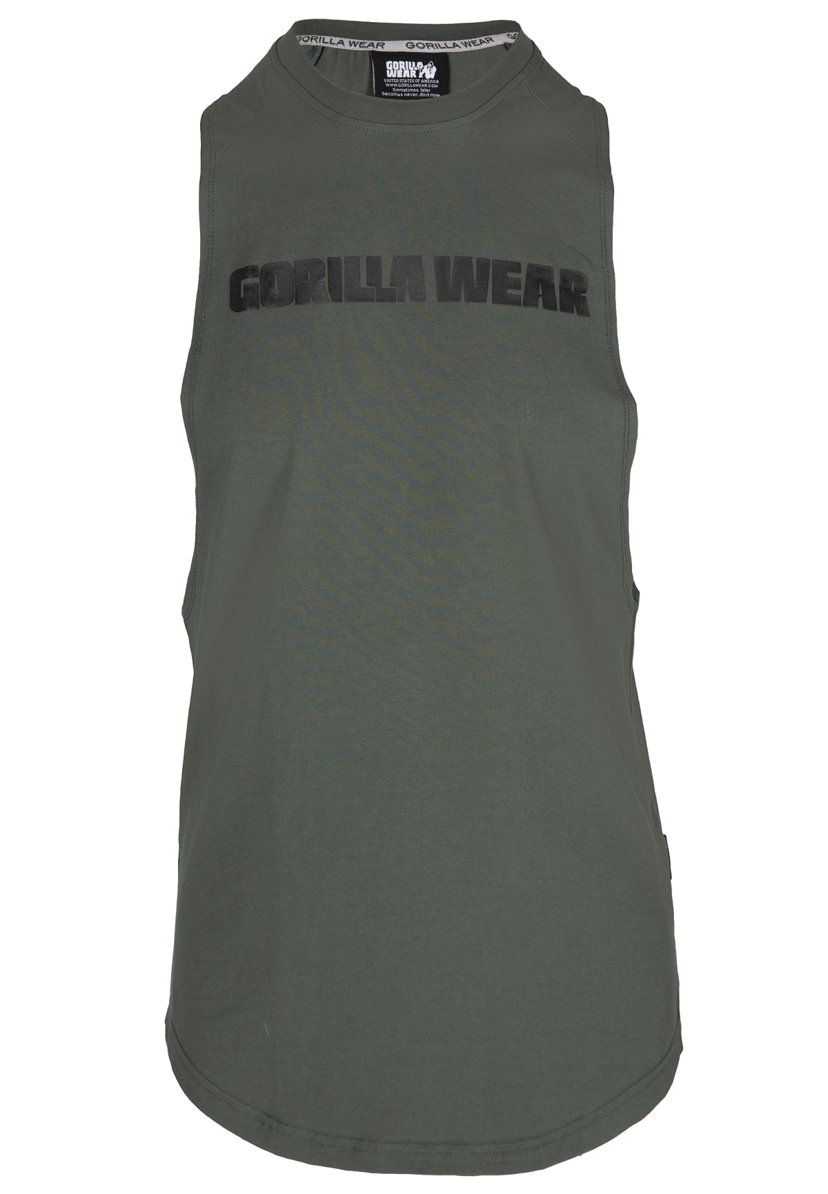 Milo Drop Armhole Tank Top - Green
