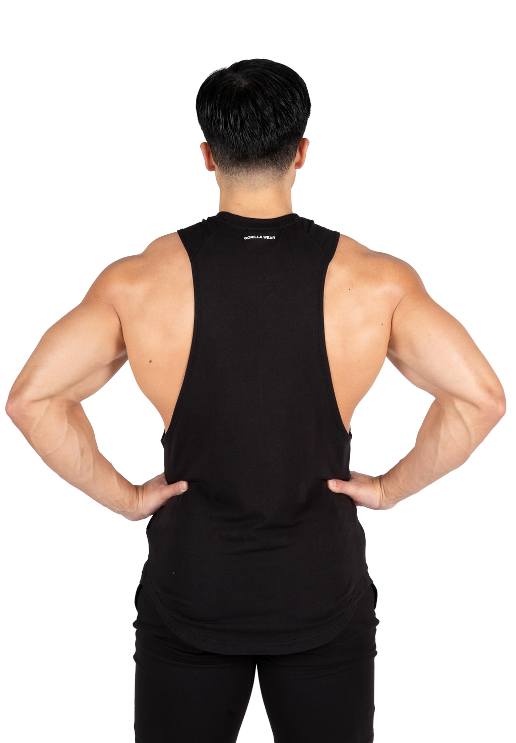 Milo Drop Armhole Tank Top - Black