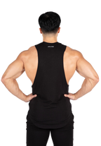 Milo Drop Armhole Tank Top - Black