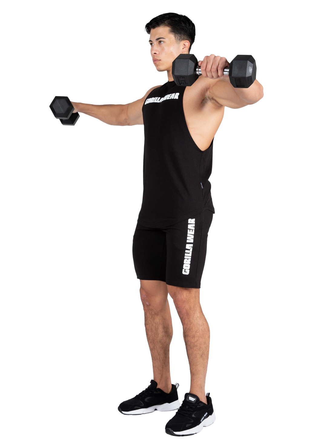 Milo Drop Armhole Tank Top - Black