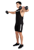 Milo Drop Armhole Tank Top - Black