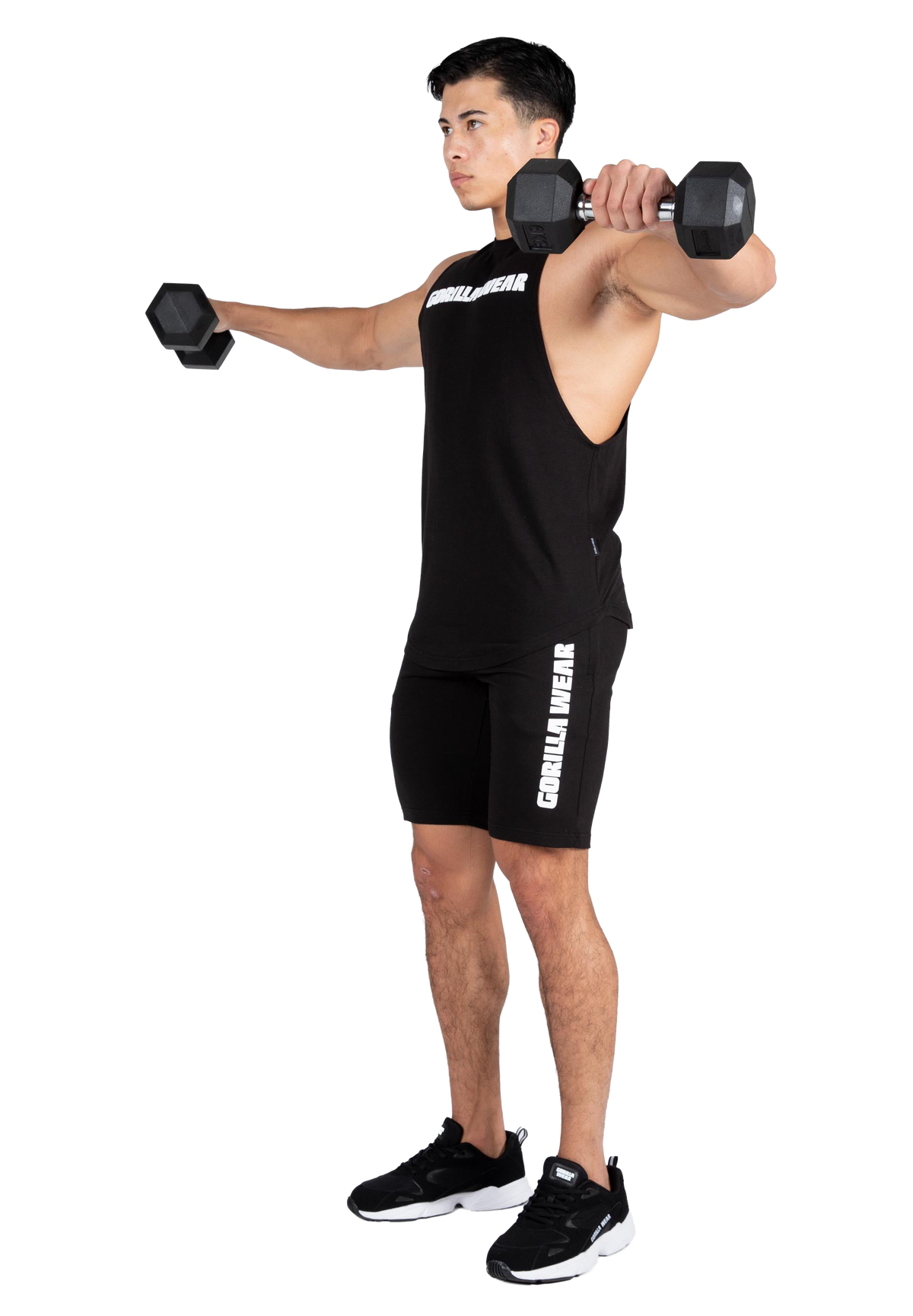 Milo Drop Armhole Tank Top - Black