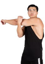 Milo Drop Armhole Tank Top - Black