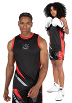 Hornell Tank Top - Black/Red - Unisex