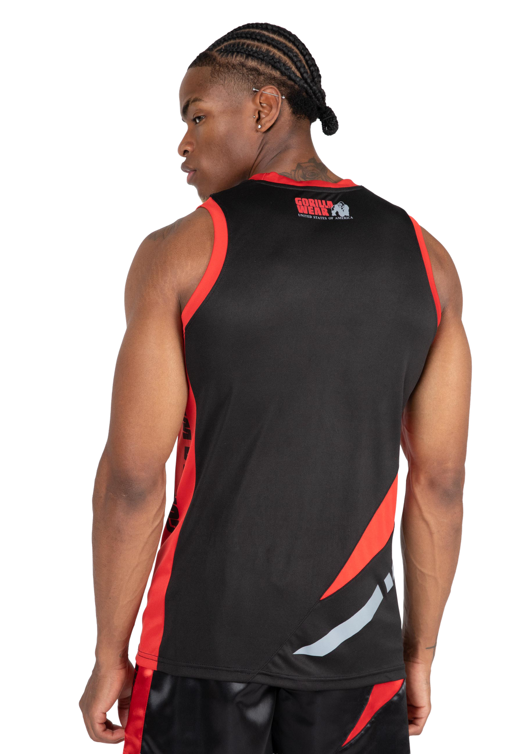 Hornell Tank Top - Black/Red - Unisex