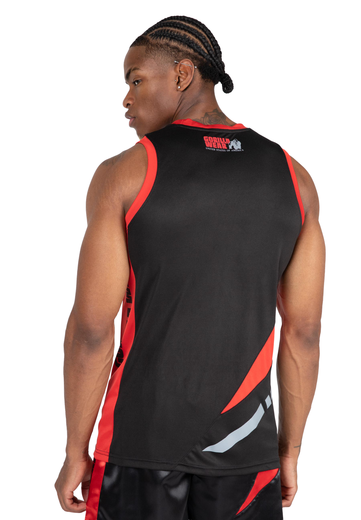 Hornell Tank Top - Black/Red - Unisex