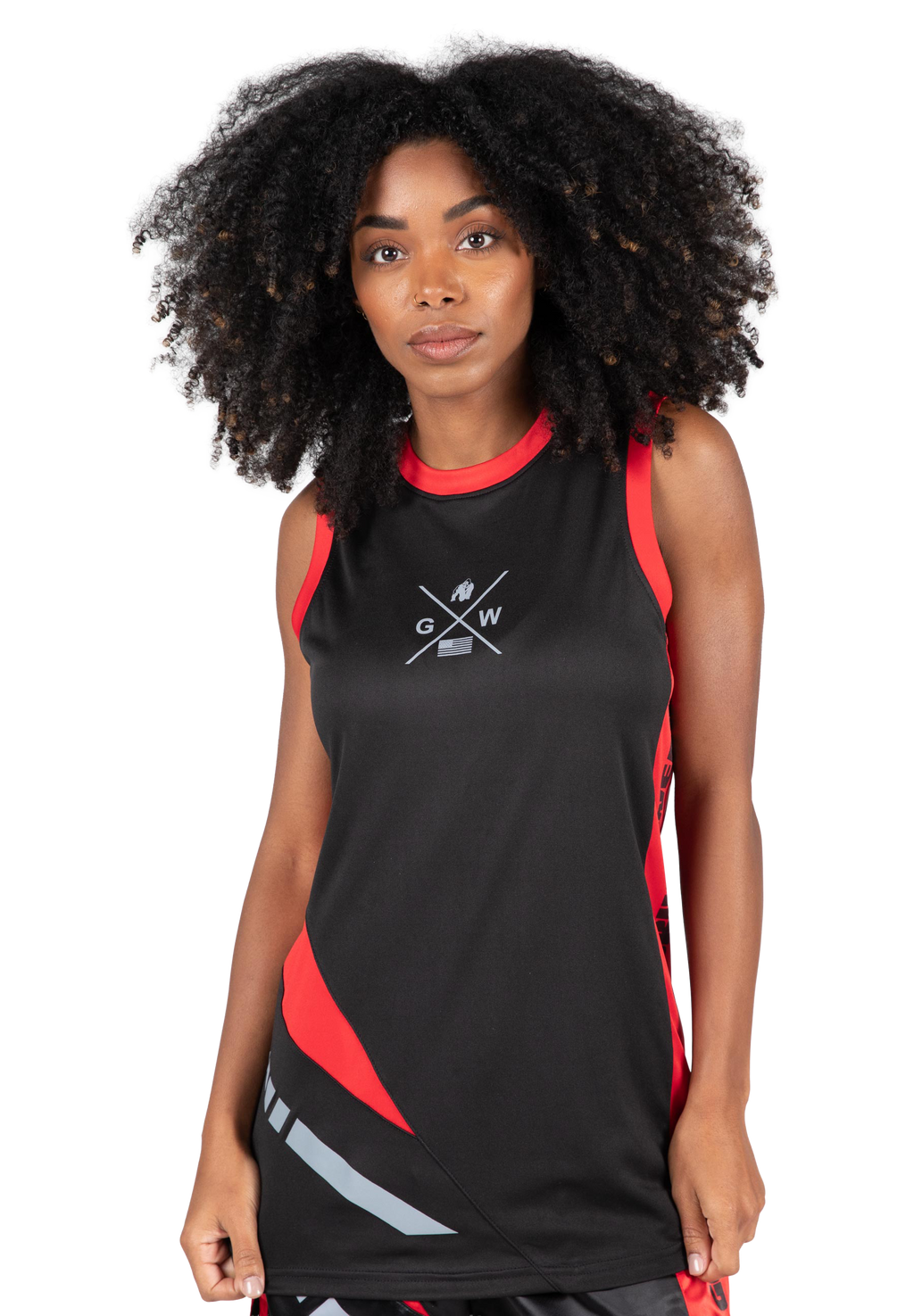 Hornell Tank Top - Black/Red - Unisex