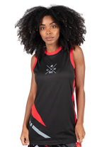 Hornell Tank Top - Black/Red - Unisex
