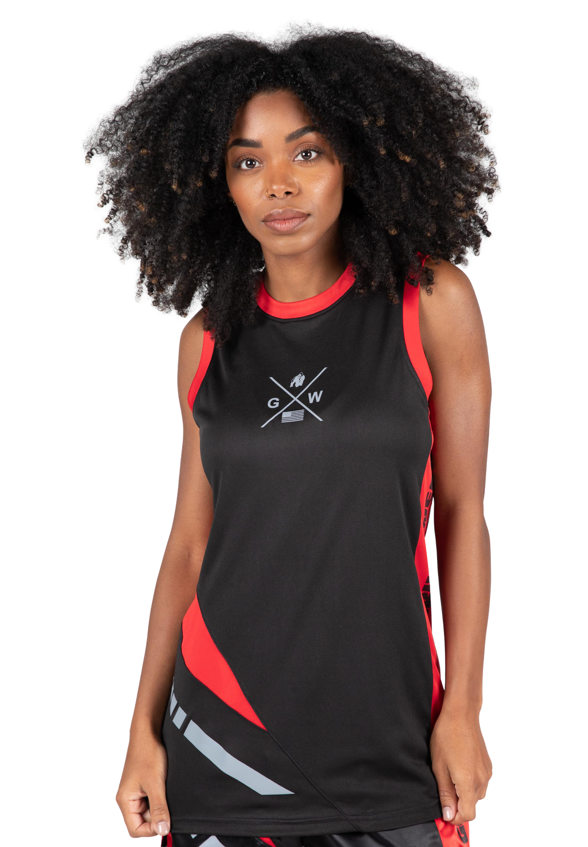 Hornell Tank Top - Black/Red - Unisex