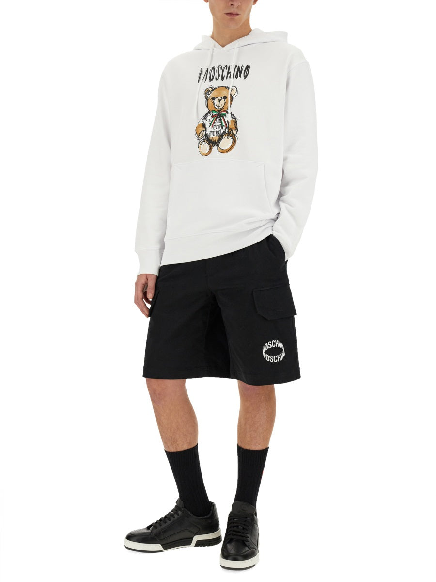 Moschino Men Teddy Print Sweatshirt