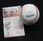 Tom Shopay Signed/Auto Yankees 100th OML Baseball JSA  186970