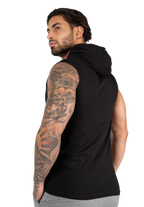Melbourne S/L Hooded T-shirt - Black