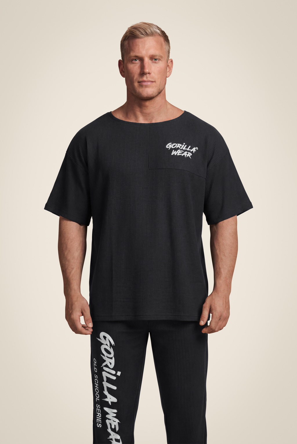 Augustine Old School Workout Top - Black