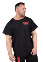 Augustine Old School Workout Top - Black/Red