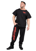 Augustine Old School Workout Top - Black/Red