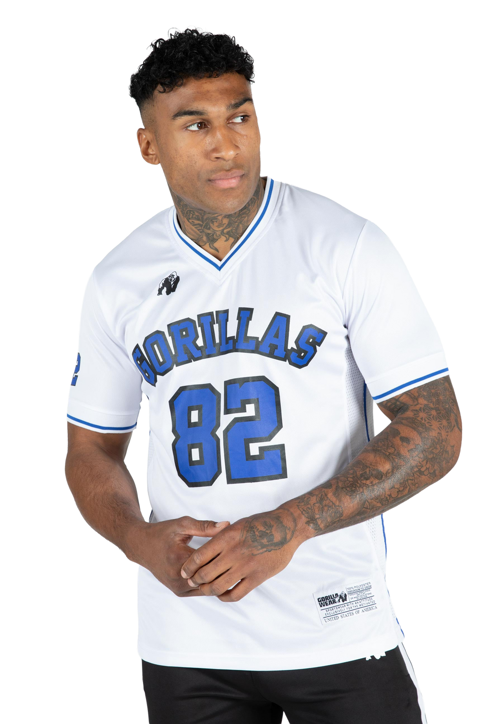 San Mateo T-Shirt - White/Blue