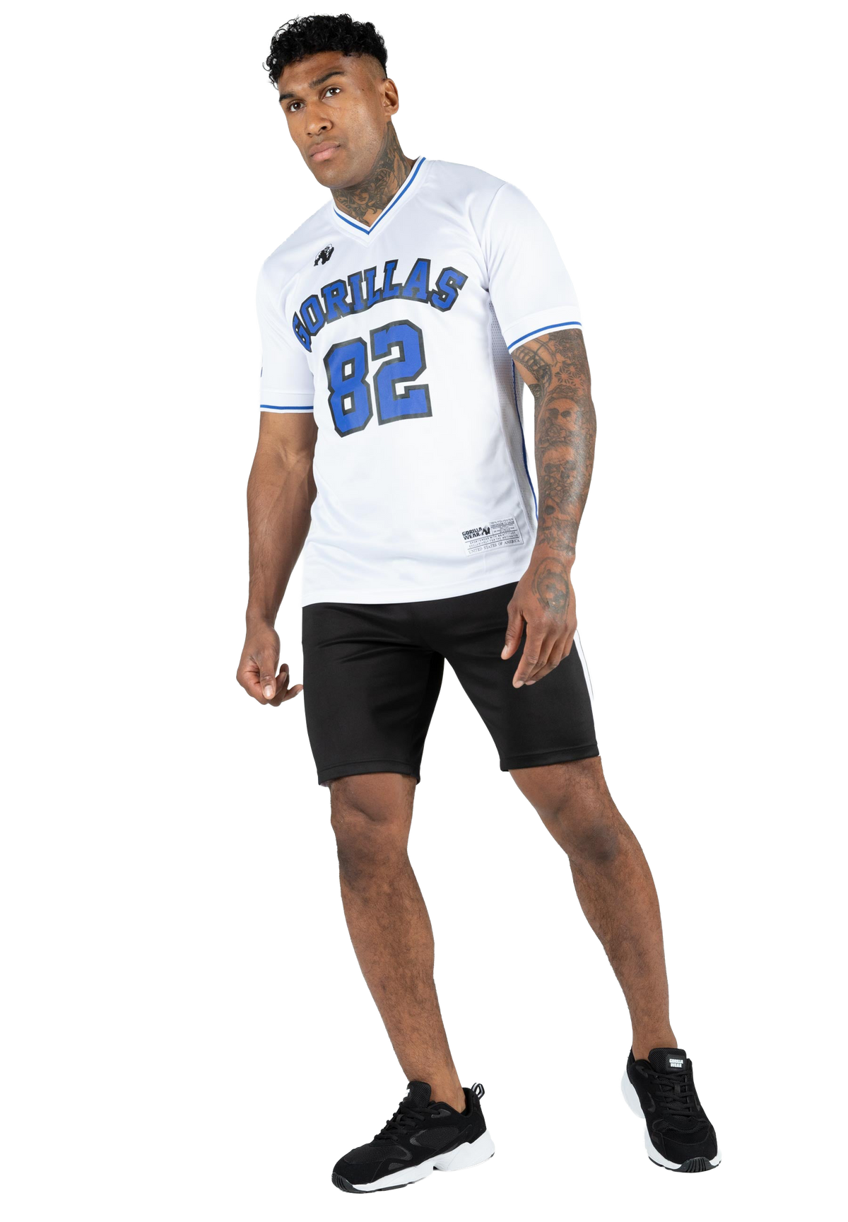 San Mateo T-Shirt - White/Blue