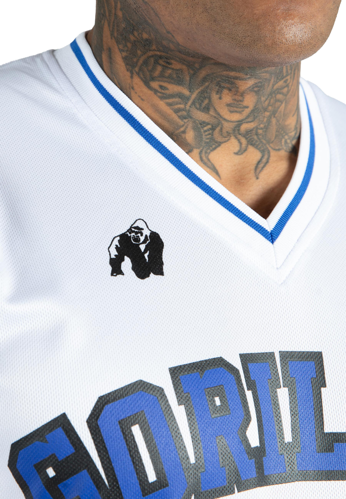 San Mateo T-Shirt - White/Blue