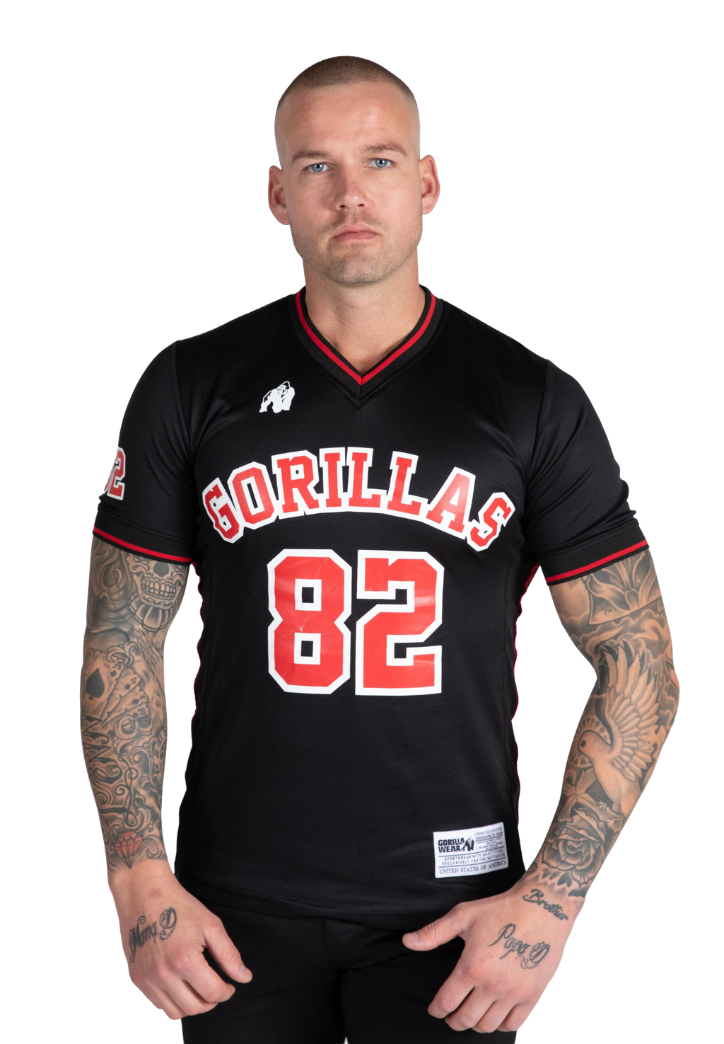 San Mateo T-shirt - Black/Red