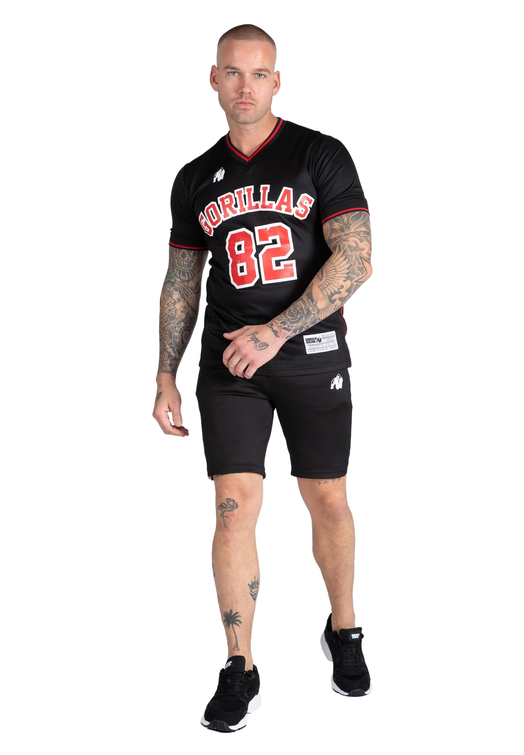 San Mateo T-shirt - Black/Red