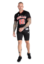 San Mateo T-shirt - Black/Red